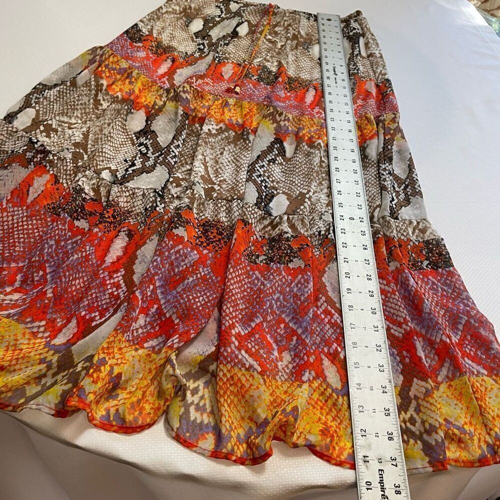 Hale Bob Snake Print Boho Maxi Skirt Size Large - Picture 3 of 5